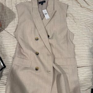 Ann Taylor Double-Breasted Vest Size 12 NWT